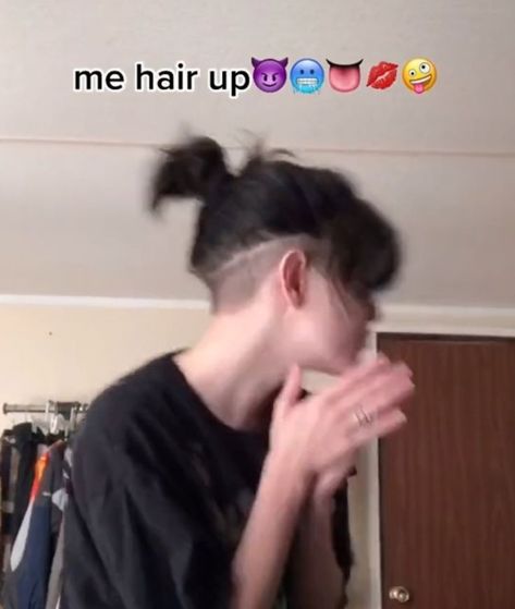 Haircut For Men Long Hair Undercut, Undercut With Mullet, Undercut On Long Hair, Short Hair With An Undercut, Undercut Hair Short, Alt Undercut, Undercut On Short Hair, Short Haircuts With Undercut, Anime Undercut Hairstyle