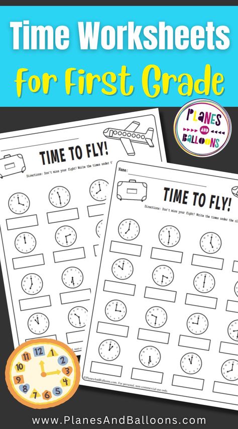 Telling Time First Grade Worksheets Free Printable, Time Worksheets For Grade 1, Time To The Half Hour, Worksheets For 1st Grade, What Is A Noun, Worksheets For First Grade, Worksheets For Grade 1, Time To The Hour, Telling Time Worksheets