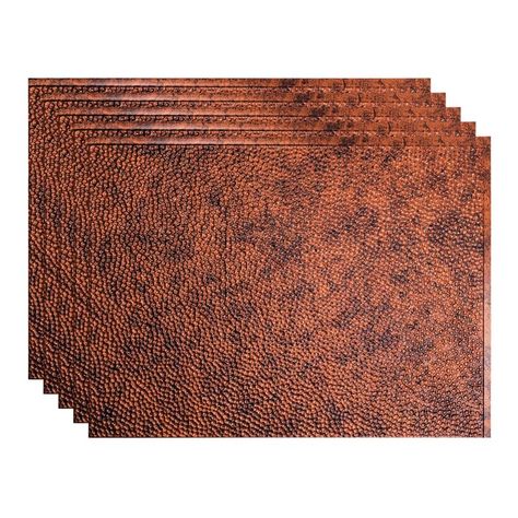 Hammered Copper Backsplash, Fasade Backsplash, Tin Backsplash Kitchen, Kitchen Pics, Copper Bed, Rustic Backsplash, Vinyl Backsplash, Decorative Backsplash, Hood Ideas