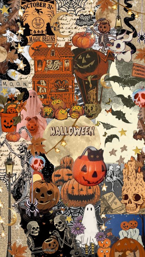 halloween 🎃 Fall Skeleton, Halloween Wallpaper Iphone Backgrounds, Ghost Album, Spooky Costumes, Halloween Wallpaper Iphone, Iphone Wallpaper Photos, Vintage Collage, Halloween Backgrounds, Cute Patterns Wallpaper