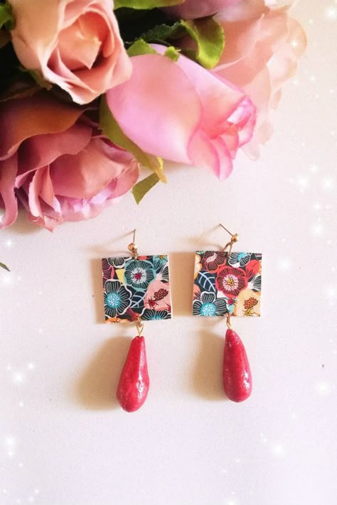 DIY earrings paper