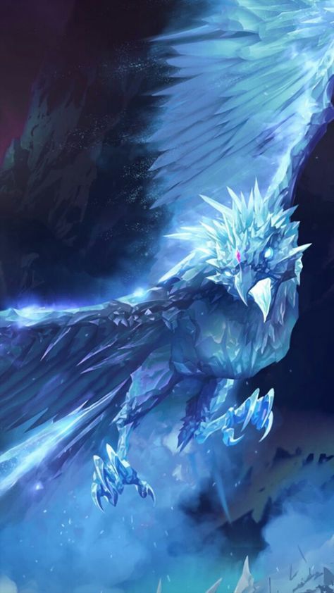 Anivia League Of Legends, Phoenix Artwork, Creature Fantasy, Mystical Animals, Legends And Myths, Creature Artwork, Mobile Smartphone, Fantasy Beasts, Fantasy Monster