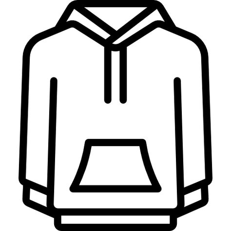 Hoodie free vector icons designed by Freepik Hoodie Icon, Packing Clothes, Red Monochrome, Personalized Hoodies, Icon Font, Art Techniques, Printable Coloring, Vector Icons, Cleaning Clothes