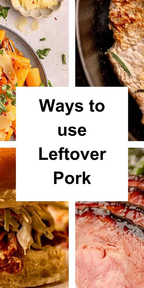 Are you tired of the same old reheated pork leftovers? Don't let your leftover pork go to waste! I've curated a selection of creative ways to transform your leftover pork into a delicious meal that are sure to impress. Leftover Pork Loin Sandwich Recipes, Leftover Pork Chop Ideas, Leftover Pork Loin Ideas, Left Over Pork Chop, Leftover Pork Roast Ideas, Pork Roast Leftovers Ideas, Pork Tenderloin Leftovers Ideas, Pork Tenderloin Leftovers, Leftover Pork Tenderloin Recipes