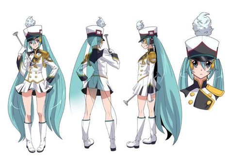 Marching band miku @neelakshidon YES YES O.O Marching Band Character Design, Miku Outfits Art, Anime Conductor, Marching Band Uniforms Design, Parade Outfit Ideas, Marching Band Aesthetic, Marching Band Outfits, Band Conductor, Vocaloid Fanart