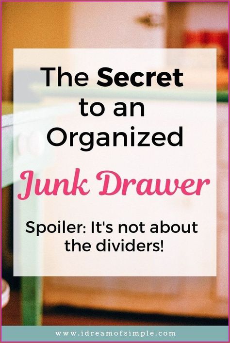 Failed to get proxy ip - judi.kort@outlook.com Junk Drawer Organizing, Junk Drawers, Simplifying Life, Organize Declutter, Declutter Your Home, Home Organization Hacks, Drawer Organizers, Junk Drawer, Guest Post