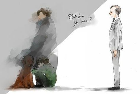 *spoilers* fanart - Holmes brothers & Redbeard Sherlock Drawing, Holmes Brothers, Sherlock Art, John Lock, Mycroft Holmes, Mrs Hudson, Sherlock Holmes Bbc, John 8, Sherlock 3