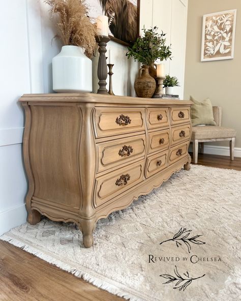 Check out the before! Antique Furniture Bedroom, French Provincial Farmhouse, Provincial Farmhouse, Antique Bedroom Furniture, Farmhouse Decor Ideas, Furniture Bedroom, French Provincial, Bed Room, Antique Furniture