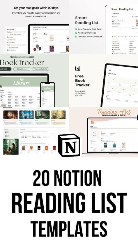 free habit tracker notion Notion Reading List, Notes Notion, Notion Book Tracker, Organization Quotes, Quotes Minimalist, Minimalist Book, Challenge Quotes, Teaching Plan, Book Tracker