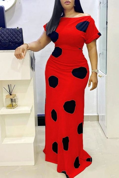 Short Gowns Classy English, Chiffon Dress Long Casual, Chiffon Short Gown Styles, Simple Chiffon Short Gowns, Chiffon Dress Casual Classy, Short Gown Styles For Material, Kampala Gown, Summer Red Dress, Kampala Gown Styles For Ladies