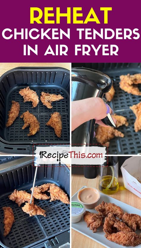 Reheat Chicken Tenders In Air Fryer Reheat Chicken Tenders In Air Fryer, Leftover Chicken Tenders, Chicken Tenders In Air Fryer, Air Fryer Wings, Philips Air Fryer, Reheat Chicken, Air Fryer Fish, Soup Maker, Cook Smarts