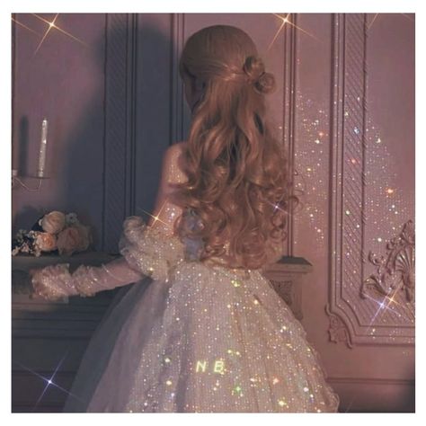 Arte Glitter, Princess Clothes, Ethereal Dress, Sparkle Wedding Dress, Baby Pink Aesthetic, Pfp Ideas, Pastel Pink Aesthetic, Fantasy Gowns, Classy Aesthetic