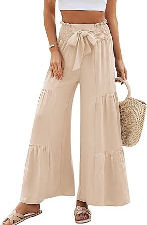 Outfits Wide Leg, Women Linen Pants, Summer Vacation Outfits, Pants Summer, Boho Pants, Flowy Pants, Linen Pants Women, Vacation Outfits, Linen Women