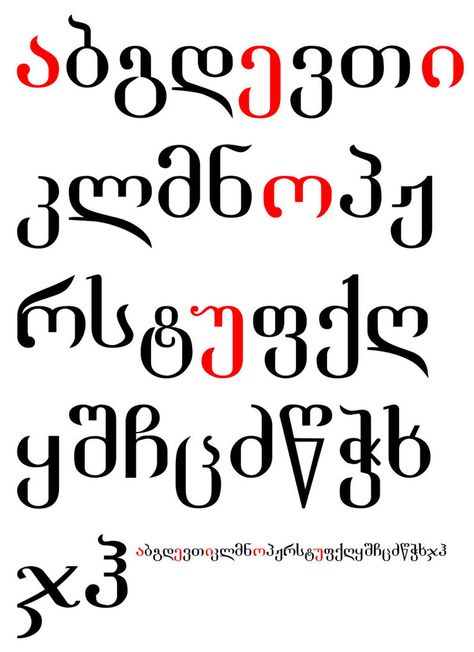 Types Of Calligraphy, Georgian Alphabet, Georgian Language, Georgian Art, Calligraphy Types, Body Parts Preschool, Vietnamese Language, Cool Signatures, Handwriting Alphabet