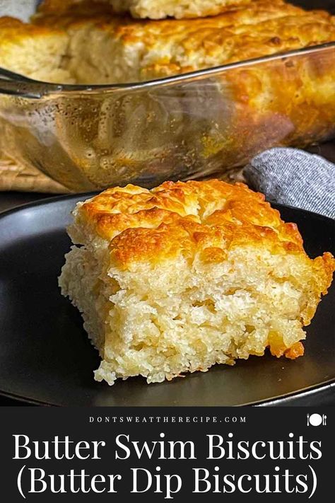 Butter Swim Biscuits Easy Recipes, Naan Bread Recipe Easy, Butter Swim Biscuits, Swim Biscuits, Homemade Biscuits Recipe, Recipes With Naan Bread, Yummy Biscuits, Easy Butter, Biscuits Easy