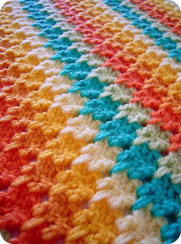 crochet--love this stitch Stripes, Crochet