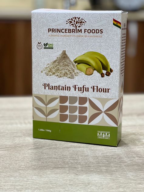 The Princebrim plantain fufu flour is made with delicious natural ingredients. We have combined freshly harvested and dried plantains and cassava to make you the closest to pestle and mortar fufu you can find on the market. Pestle And Mortar, Natural Ingredients, Flour, Make It Yourself, Canning, Quick Saves