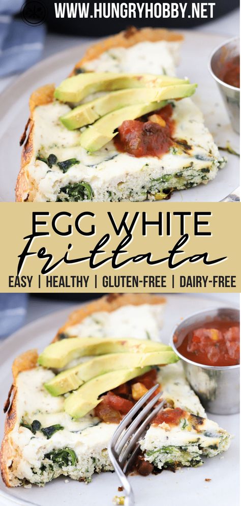 This delicious spinach and ricotta egg white frittata is full of flavor and packs the protein for a healthy meal-prep friendly meal! Egg White Frittata, Homemade Breakfast Recipes, Egg White Recipes, Easy Breakfast Smoothies, Spinach And Ricotta, Quick Healthy Lunch, Healthy Eggs, Seasonal Fruit, Gluten Free Recipes For Breakfast