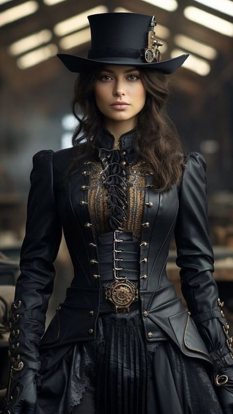 Lika Red, Steampunk Fashion Women, Moda Steampunk, Famous Memes, Stile Blair Waldorf, Steampunk Woman, Mode Steampunk, Steampunk Couture, Steampunk Dress