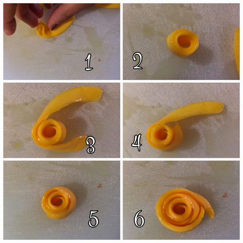 Mango Carving Ideas, Mango Flower How To Make, Mango Decoration Ideas, Mango Carving, Mango Cake Decoration, Flavor Cakes, Fruit Topped Cake, Dumbo Cake, Sourdough Ideas