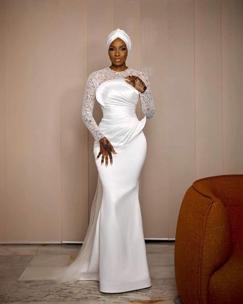 Wedding Dresses African, Civil Dress, Elegant Long Sleeve Wedding Dresses, Latest Wedding Gowns, Nikkah Dress, Muslim Wedding Dress, Dresses African, Civil Wedding Dresses, Classy Wedding Dress