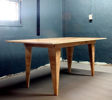 diy birch plywood table Plywood Coffee Table, Plywood Table, Plywood Projects, Craft Space, Western Furniture, Plywood Sheets, Popular Mechanics, Plywood Furniture, Deck Furniture