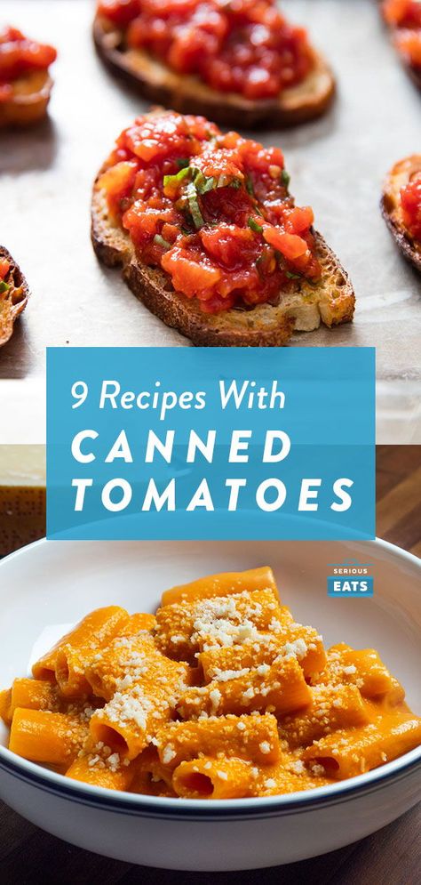 Dishes With Diced Tomatoes, Canned Tomato Pasta Recipe, Tin Tomatoes Recipes, Tomato Canned Recipes, Recipes With Petite Diced Tomatoes, Petite Diced Tomatoes Recipes, Recipes Using Tomato Puree, Whole Peeled Tomatoes Recipes, Recipes That Use Stewed Tomatoes