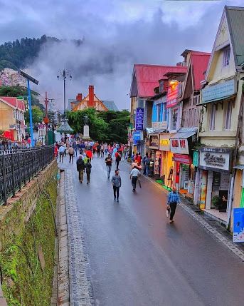 Mall road view, Shimla Andaz Shimla India Tourist, India Travel Places, Amazing India, Shimla, Hill Station, Himachal Pradesh, Tourist Places, Vacation Hotel, Beautiful Places To Travel