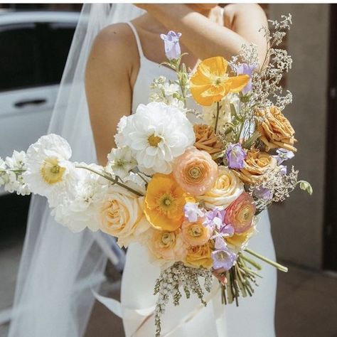 Colorful Wedding Flowers, Wedding Bouquets Bride, Bright Wedding, Wedding Look, Garden Party Wedding, Wildflower Wedding, Wedding Mood, Bridal Flowers, Wedding Deco