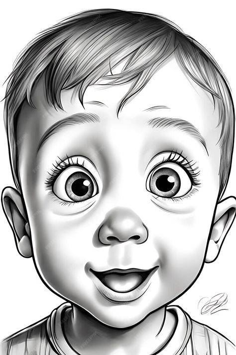 Premium AI Image | Astonished Expression Coloring Page Printable Pencil Sketch Child's Face Human Face Sketch, Face Coloring Pages, Face Coloring, People Coloring Pages, Human Sketch, Children Sketch, Pencil Sketch Images, Coloring Page Printable, 얼굴 그리기