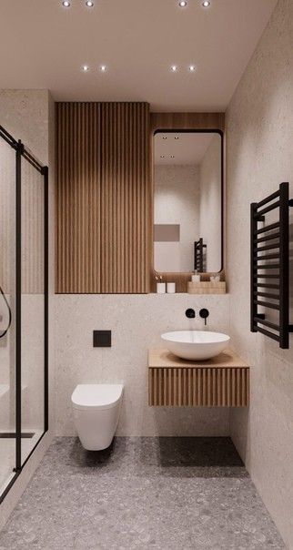 Pin by Дарья on Сохраненные пины | Bathroom design small, Bathroom interior, Bathroom design inspiration Japandi Bathroom, Toilette Design, Minimal Bathroom, Japandi Interior Design, Bathroom Counter Decor, Japandi Interiors, Japandi Home, Washroom Design, Small Bathroom Vanities