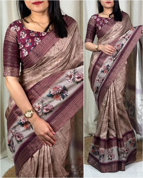 *DESGINE-Hansini*🪸 *Elegance unfolds in every drape*💕 *Let your style narrate a story of timeless charm.* *Product details*👇🏻 *Saree- Cotton Silk(5.5m).* *Blouse-Cotton Silk(1mtr)* *Pattern- Authentic kalamkari print with gand kantha & aabla zari work .* *Blouse-printed with kantha work.* *MSP-1550+$ship/-* Dm for order whatsup 8309874411 or Dm to @hansicollections inbox [hansicolletions, chiffonsarees, sareestyling, stylinginspiration, Instagramgrowth, IGGROWTH, INSTAGRAMREACH, des... Designer Kalamkari Print Saree, Designer Kalamkari Print Semi-stitched Saree, Luxury Kalamkari Print Georgette Saree, Kalamkari Print Pre-draped Saree, Elegant Kalamkari Print Saree, Kantha Work, Saree Blouse Designs Latest, Blouse Designs Latest, Cotton Blouses