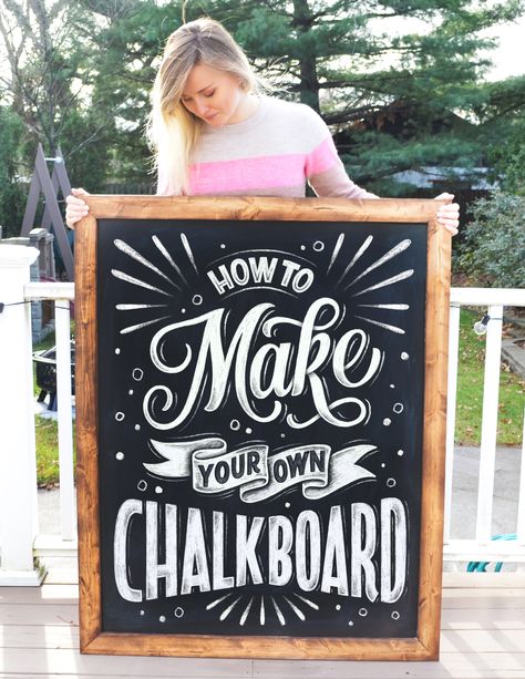 How to Make Your Own Chalkboard — Olga Muzician Studio I Love You Fonts Calligraphy, Wedding Chalk Art, Sign Lettering Fonts, Chalkboard Art Diy, Wedding Chalk, Chalk Writing, Chalkboard Fonts, Blackboard Art, Chalk Sign