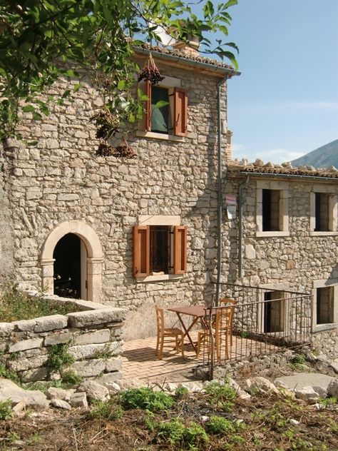 vintage homes in Italy | ... house for sale. Abruzzo Houses | Property Management & Consulting Old Stone Houses Italy, Italy Houses, 1940 House, Small Stone House, Castle House Plans, Homes In Italy, Italy House, Small Castles, Old Stone Houses