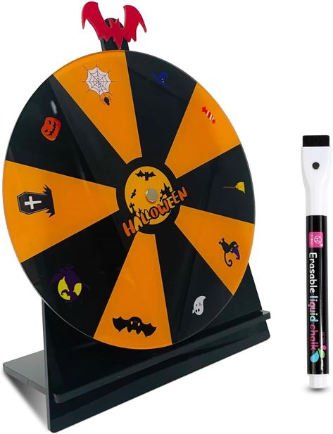 Spinning prize wheel for carnival. #ad Prize Wheel, Liquid Chalk, Halloween Games, Spinning, Chalk, Halloween Party, Wheel, Table Top, Halloween