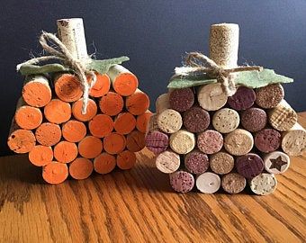 Village Tree Display, Cork Pumpkins, Cork Candle Holder, Christmas Village Tree, Cork Candle, Corks Pumpkin, Village Tree, Wine Cork Christmas Tree, Cork Diy Projects