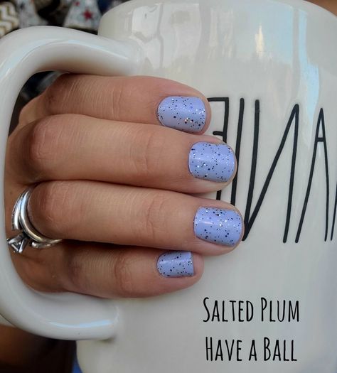 Salted Plum Color Street, Color Street Salted Plum, Color Street Blueberry Blast Combo, Color Street Plum As You Are, Floral Obligation Color Street Combo, Color Street Purple Mixed Mani, Color Street Mani, Colorstreet Combos, Glitter French Manicure