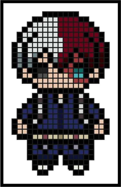 Anime Bracelet Drawing, Picsel Art Anime, Anime Square Picture, My Hero Academia Pixel Art Grid, Mha Pixel Art Grid, Pixel Art Ideas Anime, Mha Pixel Art, Gojo Pixel Art, Pixel Art Pattern Anime