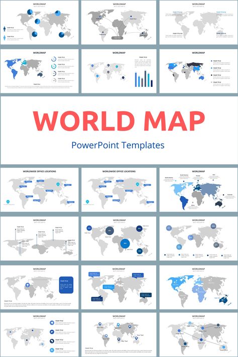 World Map Infographic, Cool World Map, Map Infographic, Business Writing Skills, Powerpoint Slide Templates, Keynote Design, Map Layout, Infographic Design Layout, Business Presentation Templates