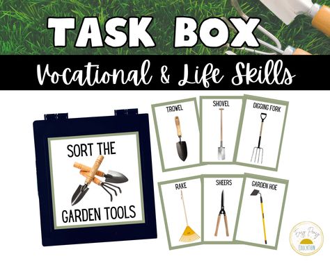 Vocational Education, Spring Classroom, Classroom Centers, Iep Goals, Aba Therapy, Task Boxes, Special Education Classroom, Box Spring, School Items