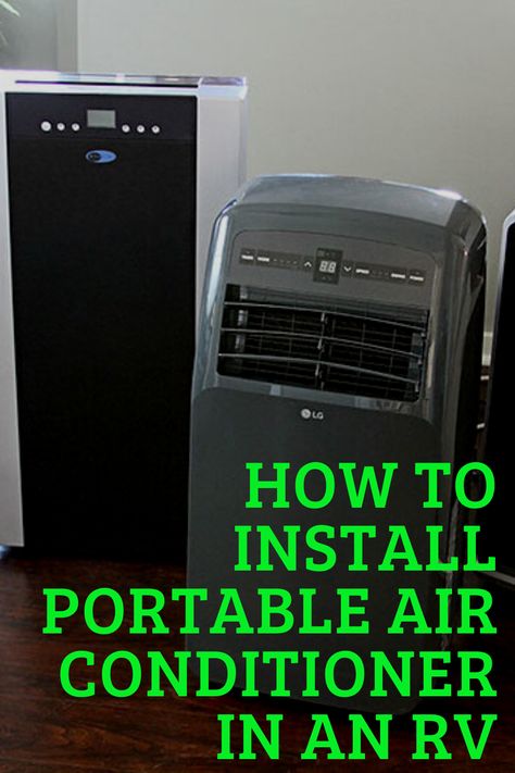 To install Portable Air Conditioner in Rv reffer Campergrid website. Portable Air Conditioner Camping, Rv Air Conditioner Hacks, Portable Air Conditioner Venting Ideas, Camper Air Conditioner, Rv Ac, Homemade Air Conditioner, Camping Air Conditioner, Standing Air Conditioner, Travel Trailer Organization