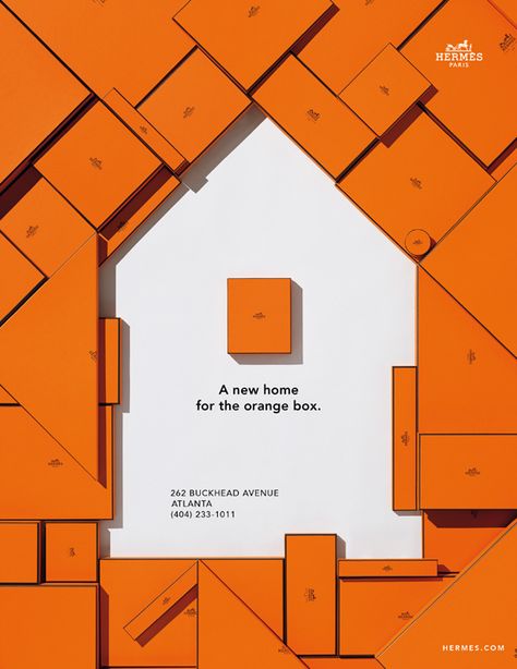 A new home for the orange box Tech Illustration, Inmobiliaria Ideas, Orange Box, Creative Advertising Design, Gift Luxury, Orange Colour, Orange Aesthetic, Life Plan, Fashion Advertising