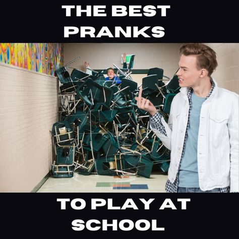 The Best Pranks to Play at School Funny Teacher Pranks, Pranks To Do At School, Teacher On Teacher Pranks, School Pranks Teachers, Principal Pranks, Teacher Pranks On Teachers, School Prank Ideas, Office Pranks Funny Easy, Workplace Pranks