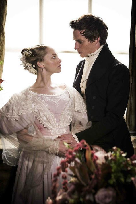 Cosette and Marius Marius And Cosette, Les Miserables Costumes, Ugly Wedding Dress, Movie Wedding Dresses, Les Miserables 2012, Dream Roles, Wedding Dress Costume, Best Costume Design, Iconic Weddings