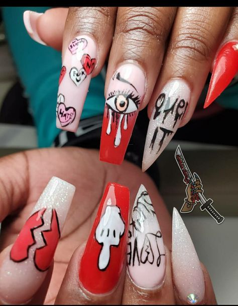 Anti Valentines Day Nails, Different Kinds Of Love, Edgy Elegance, Classic Color Palette, Anti Valentines Day, Loving Yourself, Easter Nails, Trendy Nail Design, V Day