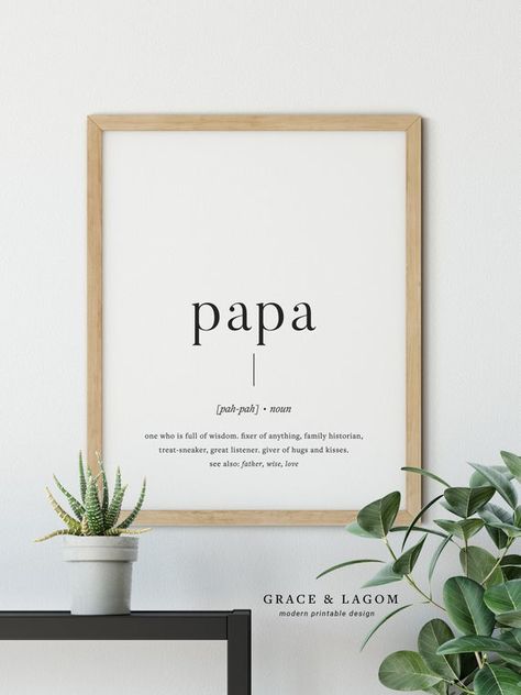 Fathers Day Gift For Grandpa, Papa Definition, Dad Definition, Grandpa Christmas, Grandpa Birthday Gifts, Pregnancy Announcement Gifts, First Fathers Day Gifts, Dad Birthday Card, Gift For Grandpa