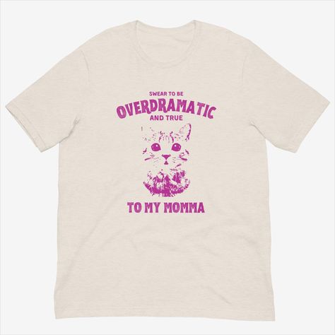 Overdramatic Cat Vintage T Shirt, Taylor Swift Lover Inspired Swiftie Merch Quirky Funny Joke Graphic Tee Cute Kitten Mom Mama Fur Parent by EmbroiderynPrintscv on Etsy Dog Merchandise, Swiftie Merch, Taylor Swift Lover, Cat Vintage, Cute Kitten, Cat Tshirt, Kittens Cutest, Vintage Tshirts, Funny Jokes