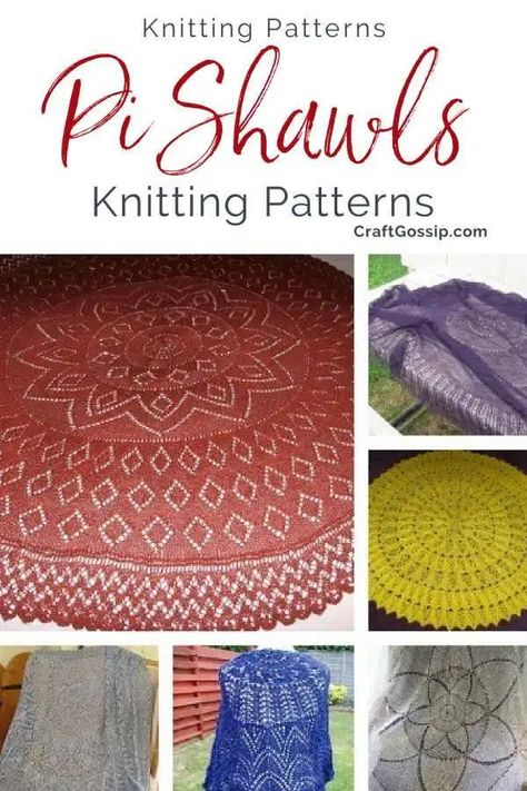 Pi Shawls for Pi Day – Knitting Pi Shawl Pattern Free, Pi Shawl, Travel Knitting, Go Your Own Way, Lace Knitting Patterns, Knitting Blogs, Shawl Knitting Patterns, Shawl Patterns, Pi Day