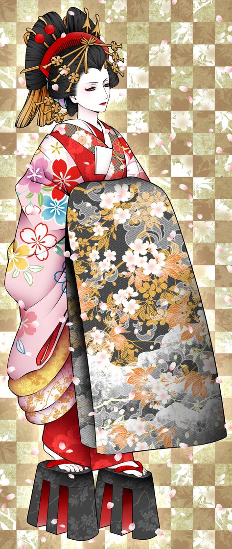 Geisha Drawing, Tamamo No Mae, Anime Kimono, Traditional Japanese Art, Japan Culture, Beautiful Pics, Japanese Dolls, Pencil Art Drawings, Art Base