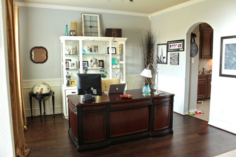 Office/Craft Room Formal Dining Room Turned Office, Formal Dining Room Alternative, Formal Home Office, Dining Room Into Office, Formal Living Room Alternative, Dining Room Turned Office, Dining Room Alternatives, Dining Room To Office, Living Room Formal